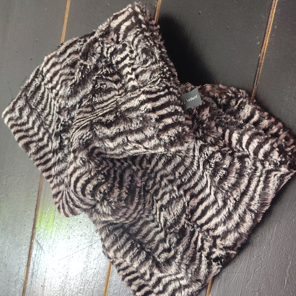 Dana Herbert - Black and White Zebra Print Infinity Neck Scarf